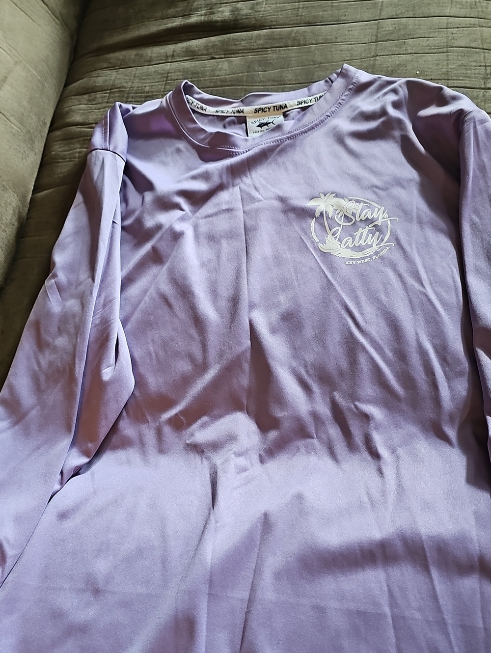 Spicy Tuna Lavender 'Stay Salty' Long Sleeve Tee